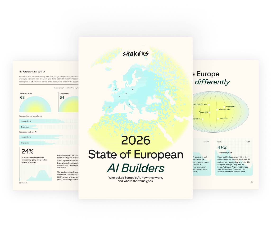 Portada y páginas interiores del informe 2026 State of European AI Builders