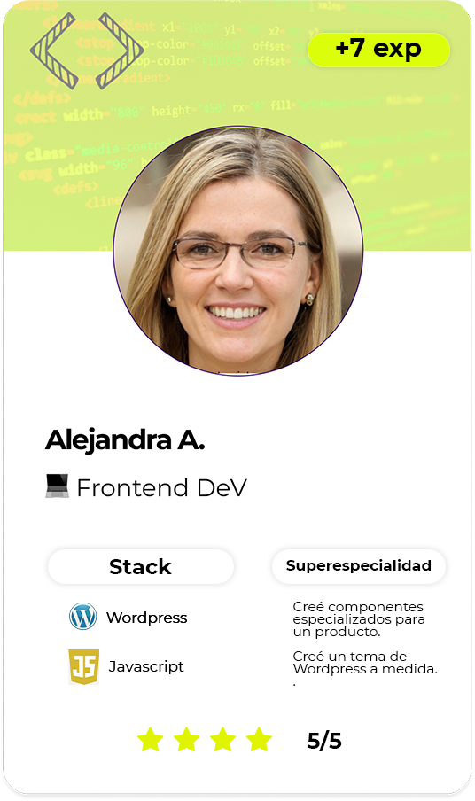 ALEJANDRA A - FRONTEND