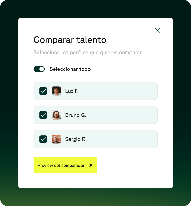 comparador de talento